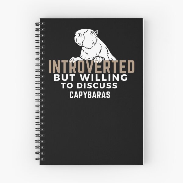 Item preview, Introverted but willing to discuss capybaras, birthday gift ideas, gift for friends, gift for boyfriend, gift for girlfriend designed and sold by oufa.