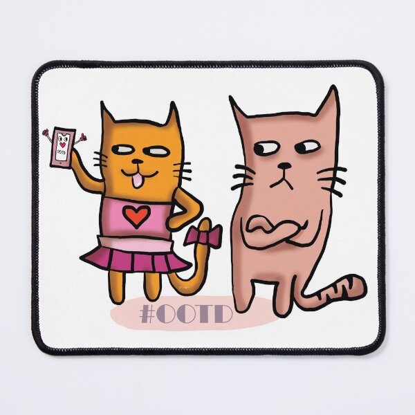 Item preview, Cute funny cats by pinkymaglalang designed and sold by pinkymaglalang.