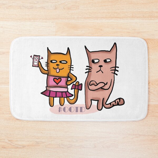 Item preview, Cute funny cats by pinkymaglalang designed and sold by pinkymaglalang.