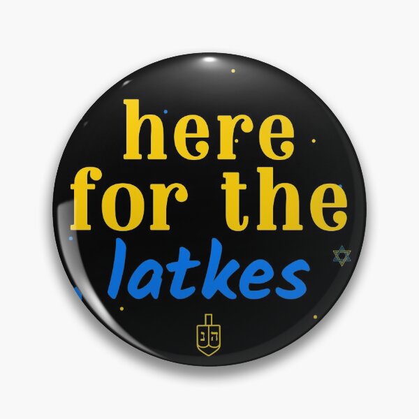 Item preview, Here for the Latkes Hanukkah designed and sold by Cardinal Designs.