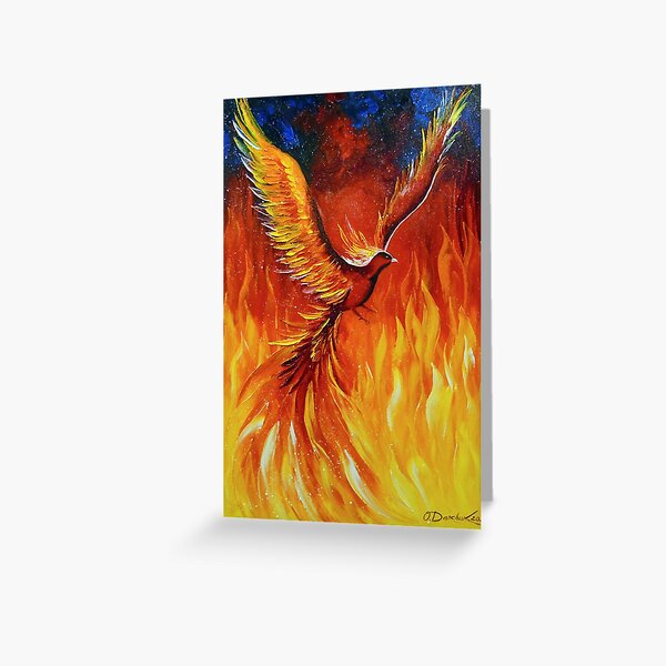 Phoenix bird Greeting Card
