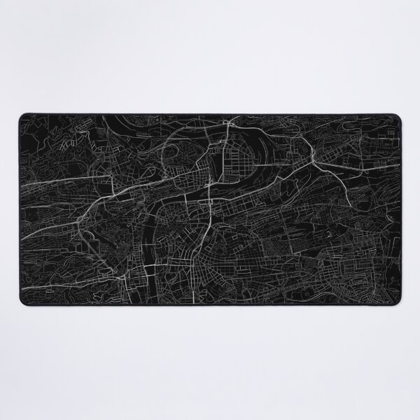 Item preview, Prague map minimalist on a black background designed and sold by DesireeVDA.
