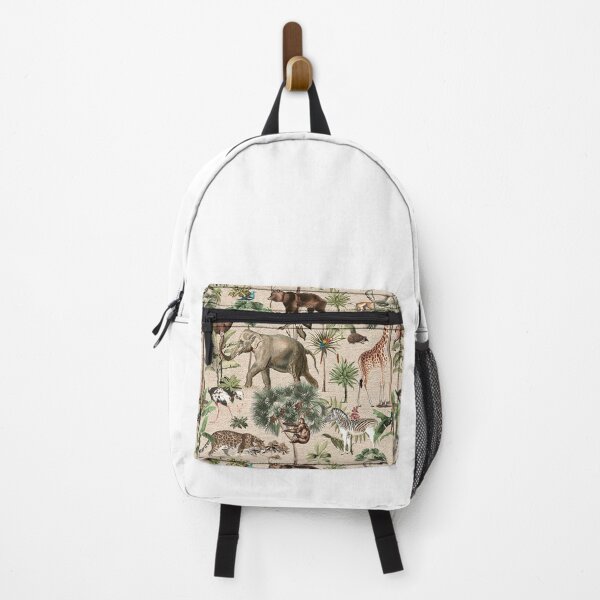 Item preview, Aesthetic Savanna Animals Pattern Art Print designed and sold by Eva Vincent.