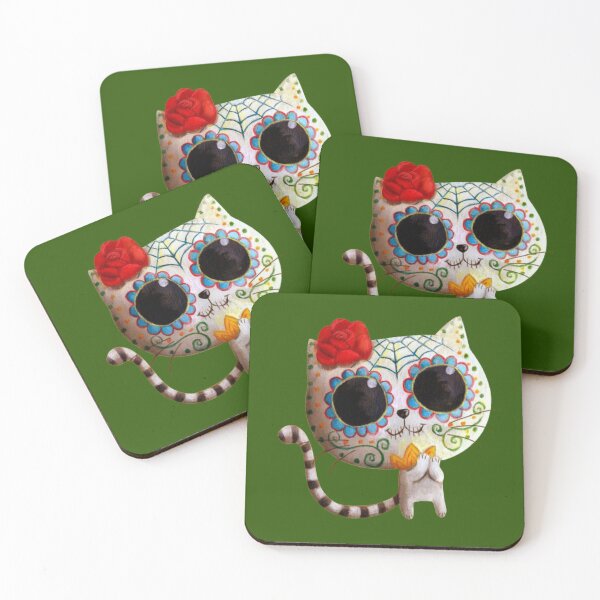 Item preview, Día de Muertos Cat designed and sold by Zebra-fashion.