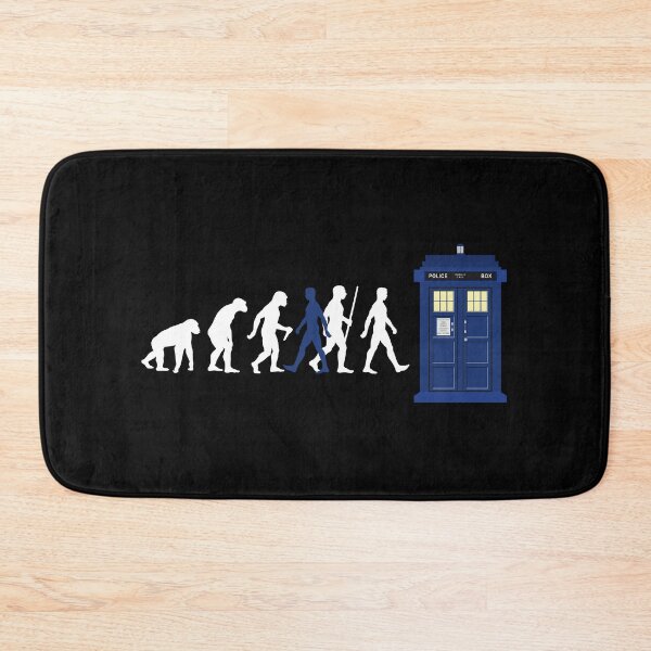 Item preview, Evolution Of Humans - Blue Police Public Call Box 2 designed and sold by EDDArt.