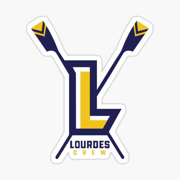 Lourdes Crew "L" with Oars Sticker