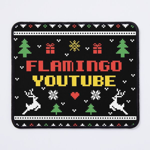 Item preview, Flamingo youtube Flamingo Plush christmas gift colored ugly lovely sweater, funny sweater, pixel artwork, 8bitart, designed and sold by SGS-.