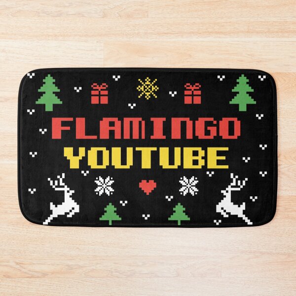 Item preview, Flamingo youtube Flamingo Plush christmas gift colored ugly lovely sweater,  funny sweater, pixel artwork, 8bitart, designed and sold by SGS-.
