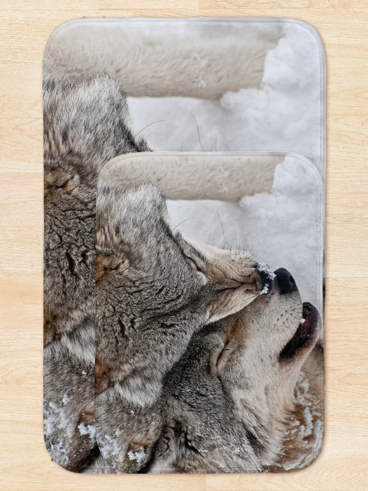 Thumbnail 5 of 6, Bath Mat, Timber Wolves designed and sold by WolvesOnly.