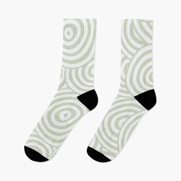Artikelvorschau, Green and White Hypnotic Circle Pattern Pairs Diamond Vogel 2022 Popular Color Balance 0748 entworfen und verkauft von ColorOfTheYears.