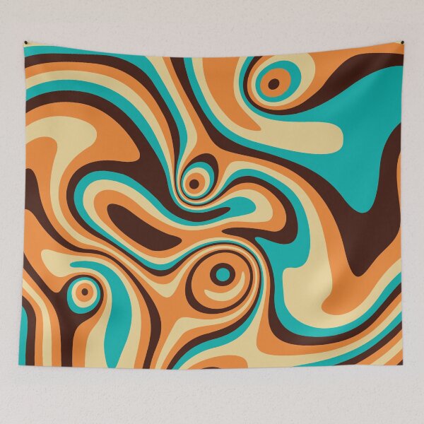 Item preview, Brown, orange, yellow and blue marble designed and sold by Captain Chromatic.