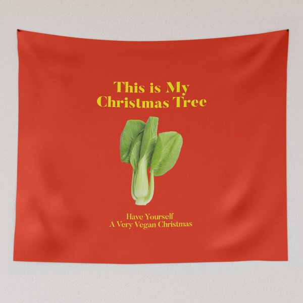 Aperçu de l'œuvre Ceci est mon arbre de Noël végétalien créée et vendue par SerenaChoe.