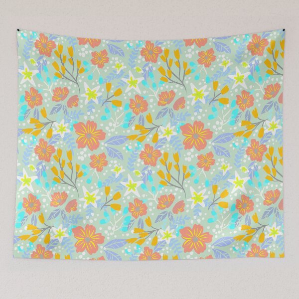 Item preview, Floral Pattern - Light Green designed and sold by tessartsweden.