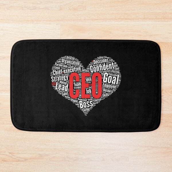 Item preview, Chief executive CEO Business Founder Heart Shape Word Cloud graphic designed and sold by theodoros20.