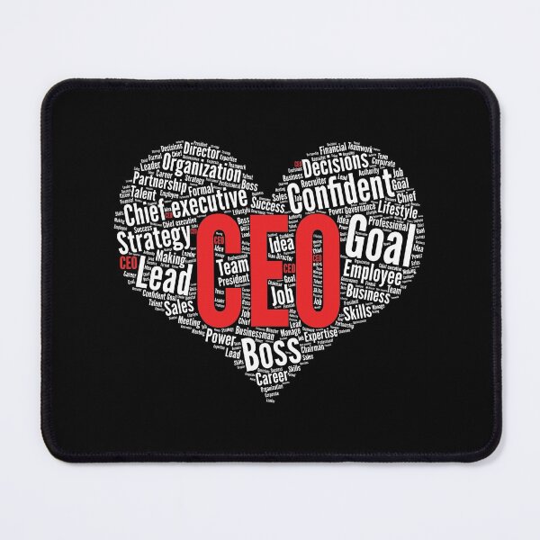 Item preview, Chief executive CEO Business Founder Heart Shape Word Cloud graphic designed and sold by theodoros20.