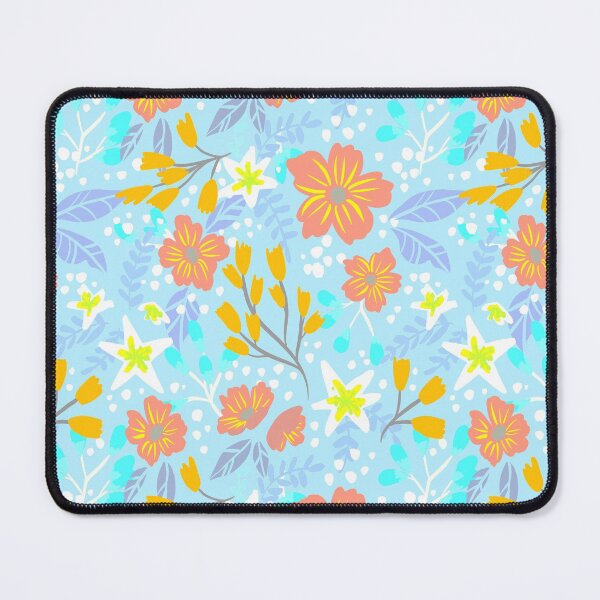 Item preview, Floral Pattern - Light Blue designed and sold by tessartsweden.