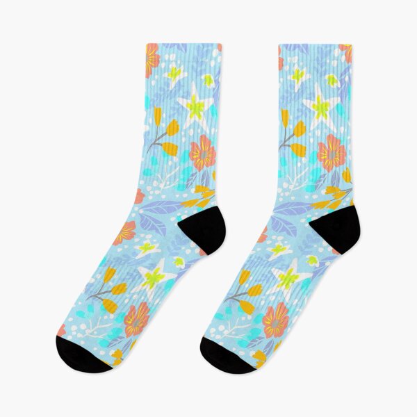 Item preview, Floral Pattern - Light Blue designed and sold by tessartsweden.