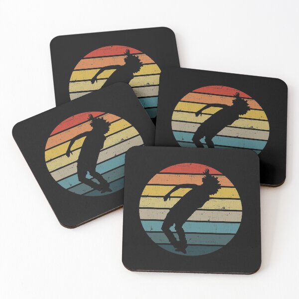 Item preview, Breakdance Dancer Silhouette On A Distressed Retro Sunset product designed and sold by theodoros20.