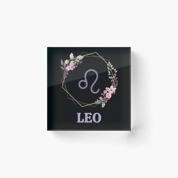 Item preview, Floral Leo Zodiac Sign designed and sold by Hellofriendco.