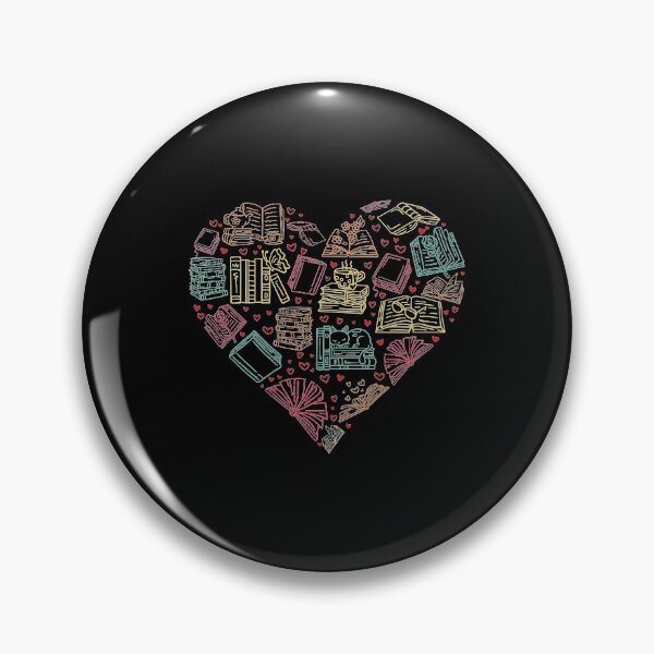 Item preview, Book Lover Heart Librarian Bookworm Gift graphic designed and sold by theodoros20.