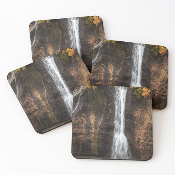 Item preview, Beautiful Icelandic waterfall soft glowing colors of fall designed and sold by BerryvineImage.