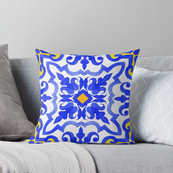 Vista previa del artículo con la obra «Azulejos portugueses. Magníficos patrones sin costuras azules y blancos.», diseñado y vendido por Olga Matskevich.