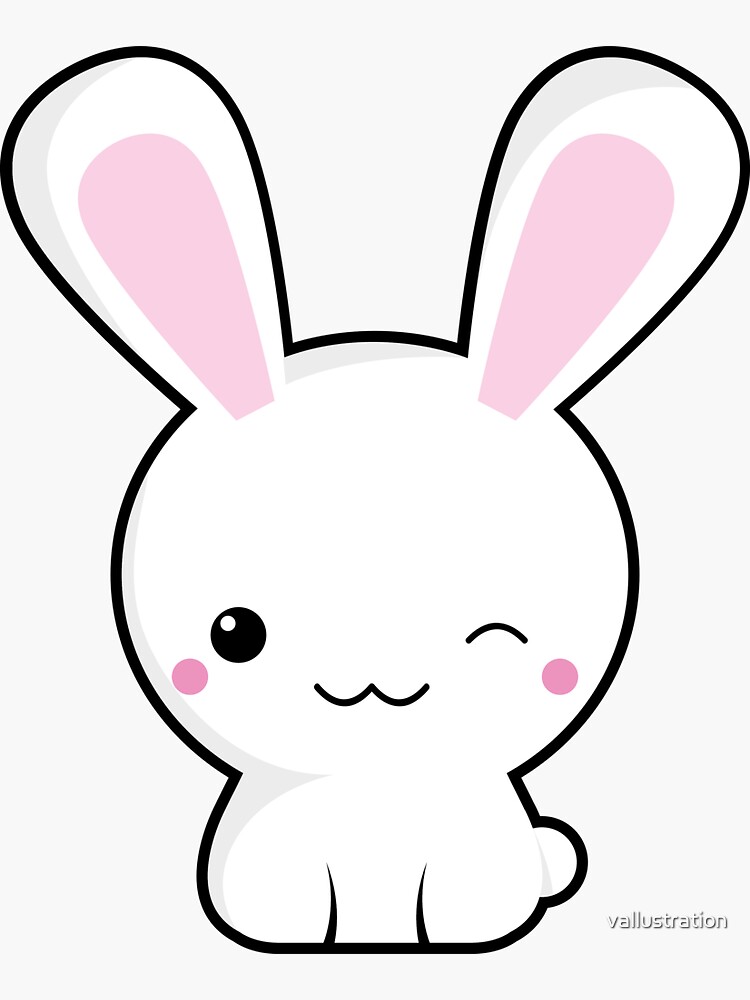 Gamer Bunny Sticker 3 Kawaii Gaming Laptop Sticker 