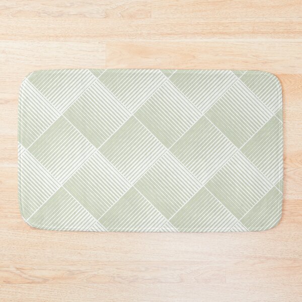 Artikelvorschau, Green and White Square Mosaic Stripe Pattern Pairs Diamond Vogel 2022 Popular Color Balance 0748 entworfen und verkauft von ColorOfTheYears.