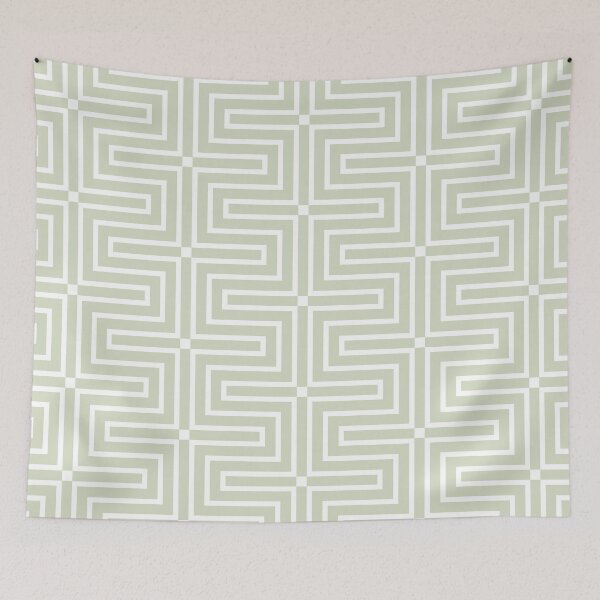 Item preview, Green and White Tessellation Line Pattern 3 Pairs Diamond Vogel 2022 Popular Color Balance 0748 designed and sold by ColorOfTheYears.