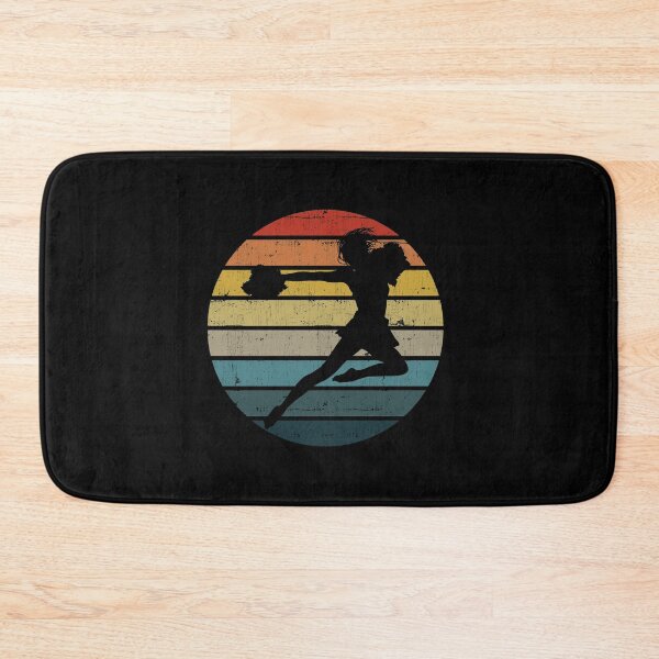 Item preview, Cheerleader Silhouette On A Distressed Retro Sunset product designed and sold by theodoros20.