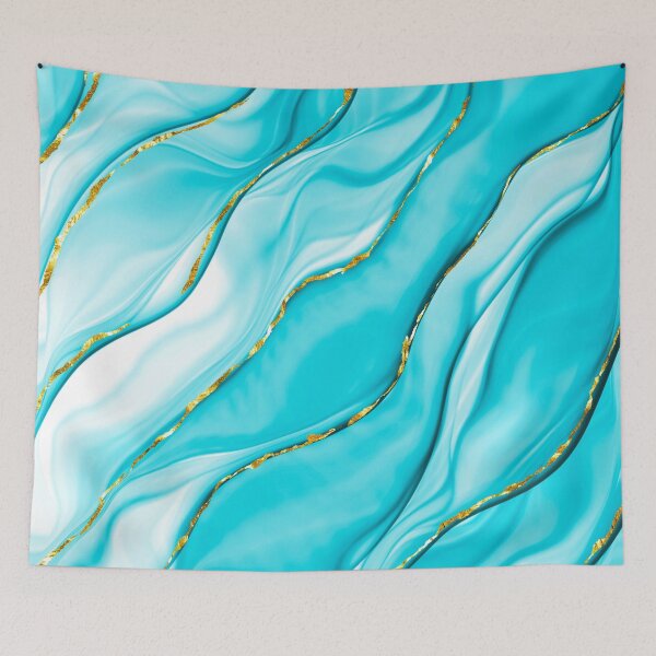 Item preview, Turquoise Mermaid Ocean Waves designed and sold by MysticMarble.