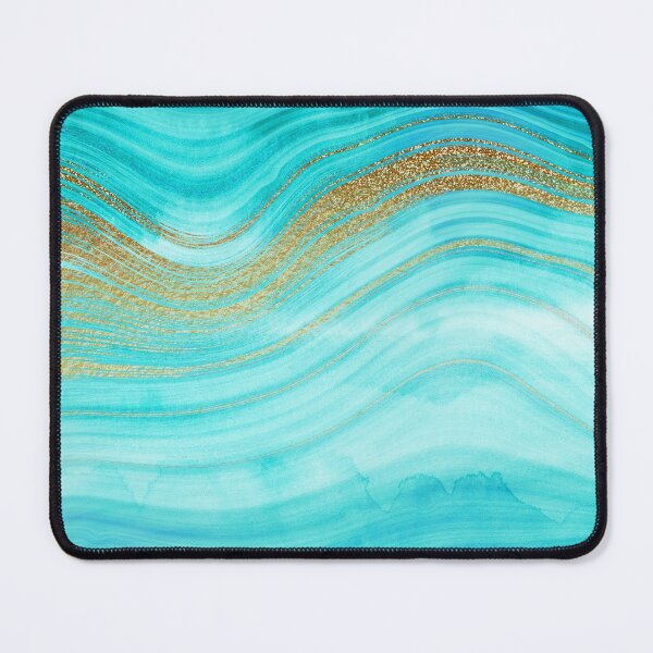 Item preview, Faux Tuquoise Mermaid Marble Waves designed and sold by MysticMarble.