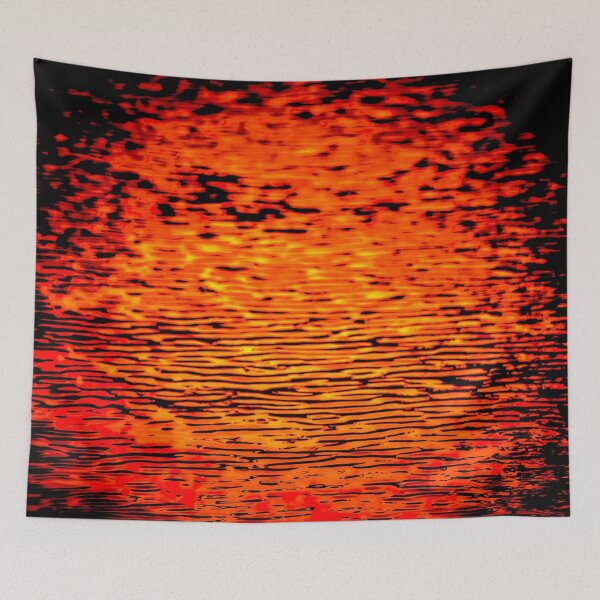 Item preview, Red waves flow series 1 designed and sold by Kiran-Fine-Art.