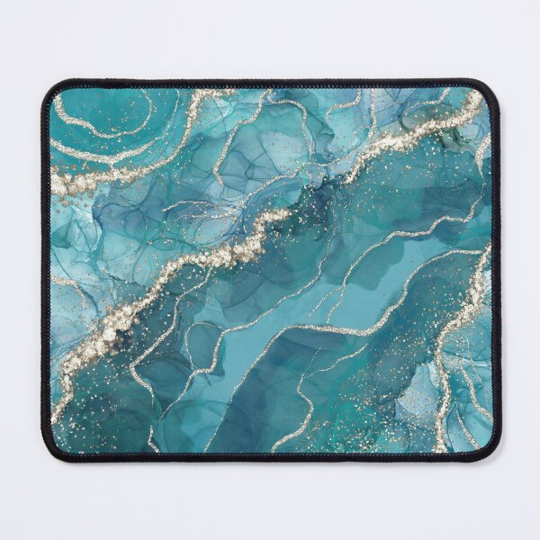 Item preview, Teal Faux Marble Landscape designed and sold by MysticMarble.