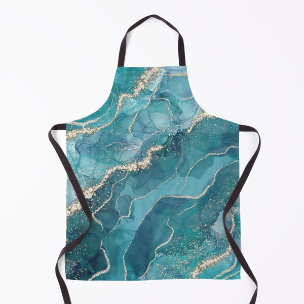 Item preview, Teal Faux Marble Landscape designed and sold by MysticMarble.