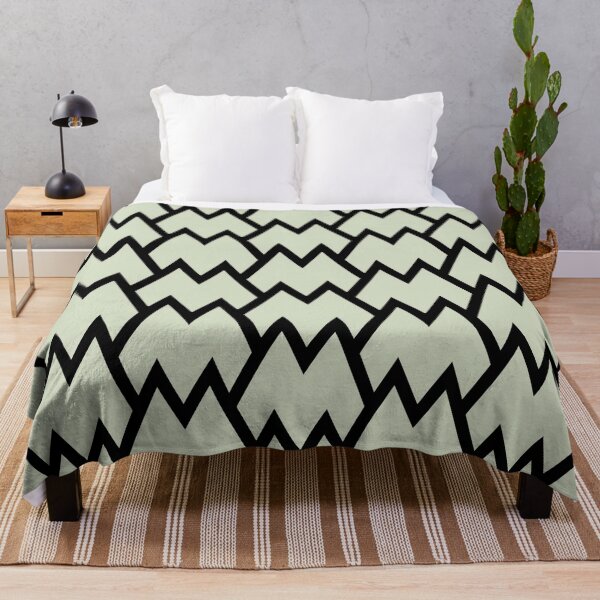 Artikelvorschau, Black and Green Tessellation Line Pattern 18 Pairs Diamond Vogel 2022 Popular Color Balance 0748 entworfen und verkauft von ColorOfTheYears.
