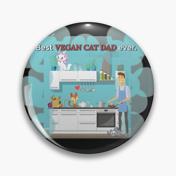Item preview, Best Vegan Cat Dad Ever designed and sold by Marwad Haveli.