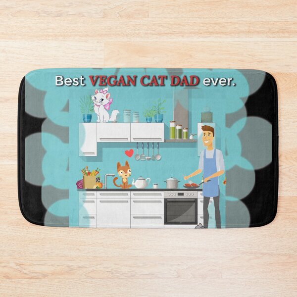Item preview, Best Vegan Cat Dad Ever designed and sold by Marwad Haveli.