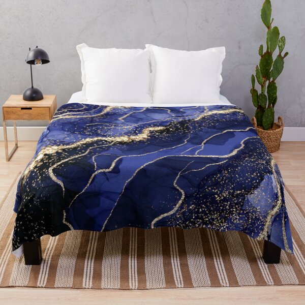 Item preview, Faux Night Blue Marble Landscape designed and sold by MysticMarble.