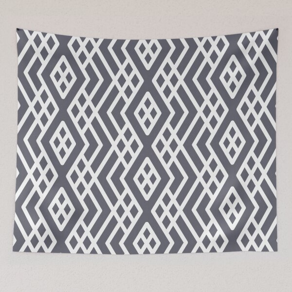 Item preview, Gray and White Geometric Shape Mosaic Pattern 3 - Diamond Vogel 2022 Popular Color Blackwater 1320 designed and sold by ColorOfTheYears.
