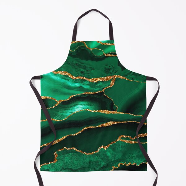 Item preview, Luxury Green Faux Gold Marble Landscape designed and sold by MysticMarble.