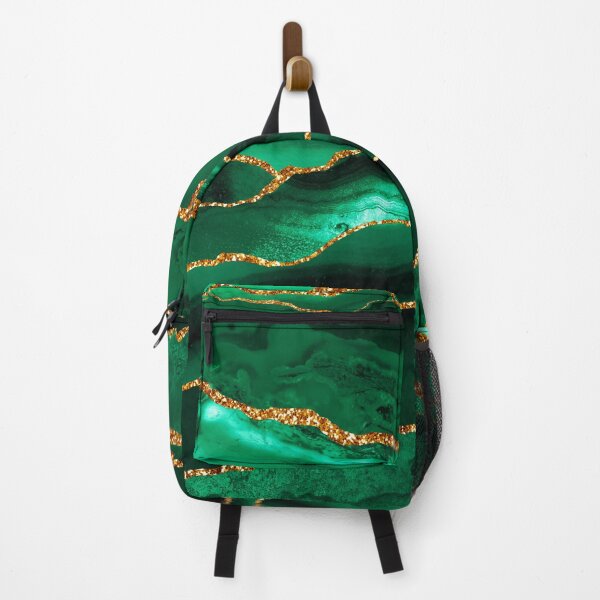 Item preview, Luxury Green Faux Gold Marble Landscape designed and sold by MysticMarble.
