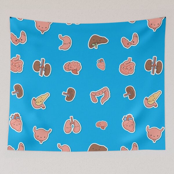 Item preview, Kawaii Organs pattern Gift for nurses and doctors designed and sold by TamGustam.