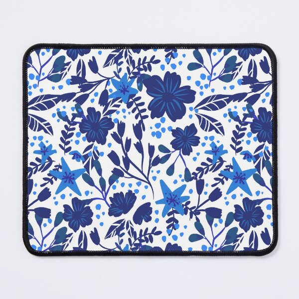 Item preview, Floral Pattern - Blue designed and sold by tessartsweden.