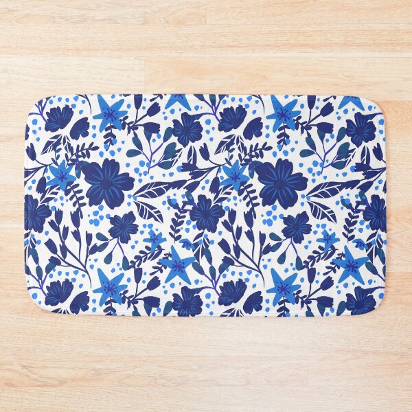 Item preview, Floral Pattern - Blue designed and sold by tessartsweden.