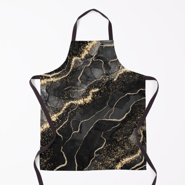 Item preview, Darkest Black Night Faux Marble Landscape designed and sold by MysticMarble.