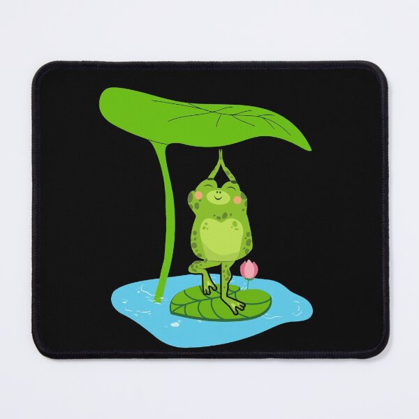 Item preview, Yoga Pose Frog And Leaf Meditation Chakra Cottagecore designed and sold by Ngan-Jasmine.