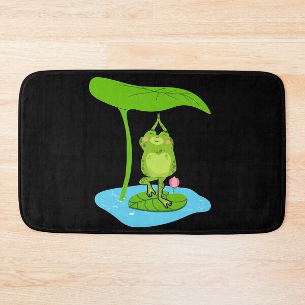 Item preview, Yoga Pose Frog And Leaf Meditation Chakra Cottagecore designed and sold by Ngan-Jasmine.