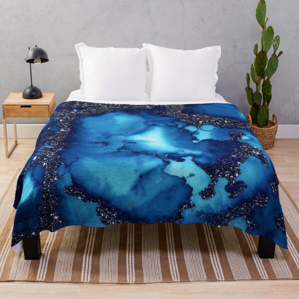 Item preview, Blue Faux Glamour Marble designed and sold by MysticMarble.
