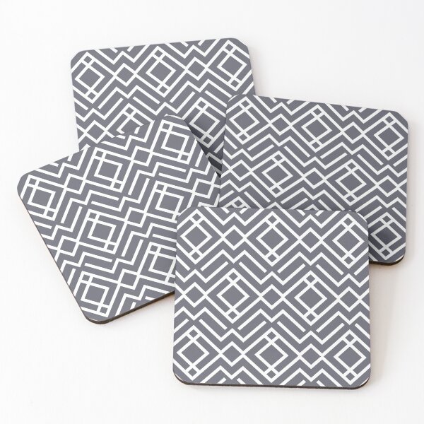 Item preview, Dark Gray and White Stripe Diamond Shape Pattern - Diamond Vogel 2022 Popular Color Blackwater 1320 designed and sold by ColorOfTheYears.